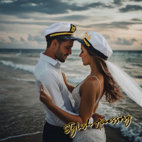 Bride Captain Hat with Veil | Fun Bachelorette Party Accessory