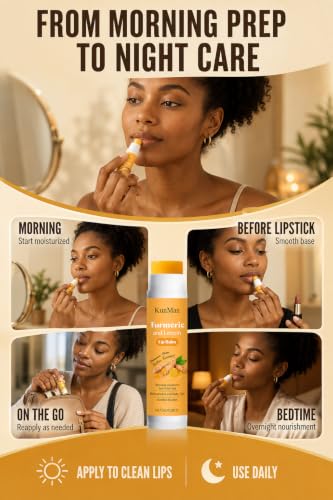 Turmeric & Lemon Lip Balm Duo for Dark Lips - 2 x 5g