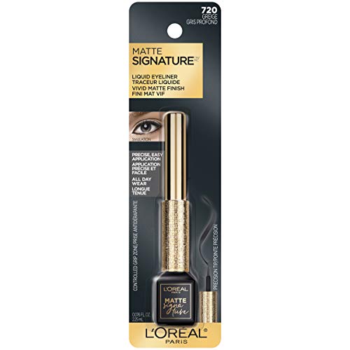 L'Oreal Paris Matte Signature Waterproof Liquid Eyeliner - Greige, 0.07 oz (Pack of 1)