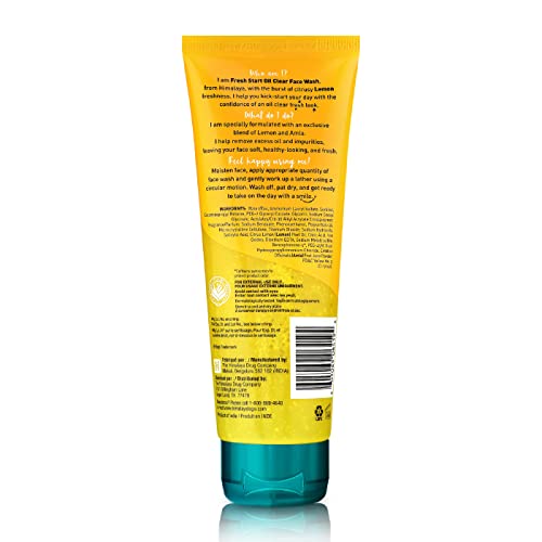 Himalaya Fresh Start Oil Clear Lemon Face Wash - 3.38 oz