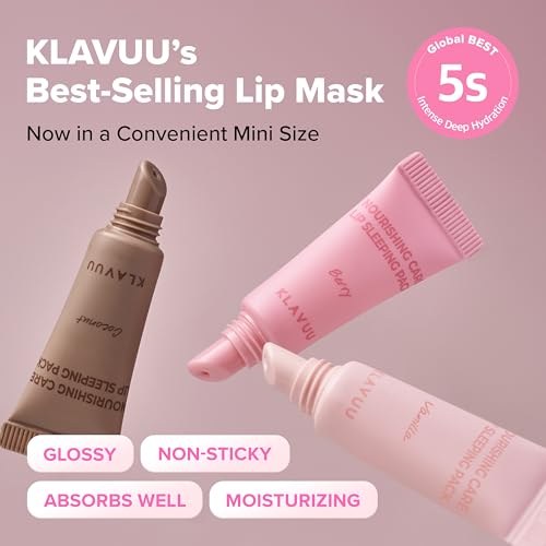 KLAVUU Lip Sleeping Mask & Daily Balm Kit - Deep Hydrating Lip Care Set
