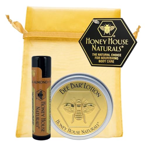 Honey House Naturals Vanilla Bee Bar Lotion & Lip Butter Gift Set