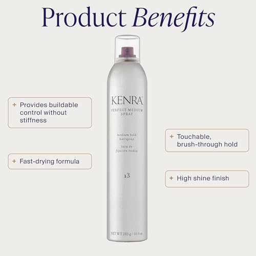 Kenra Professional Medium Hold Hairspray - Flexible Control & High Shine
