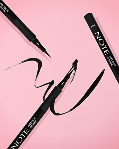 NOTE Waterproof Liquid Eyeliner Pencil - Precise, Smudgeproof, Quick Dry Black 0.03 oz