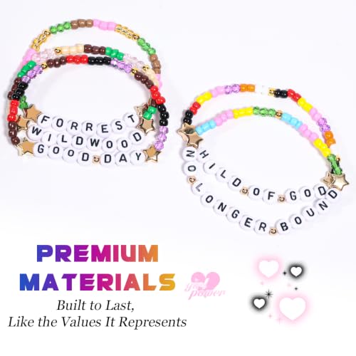 Forrest Frank Inspired Stackable Beaded Friendship Bracelets - 5 Pcs