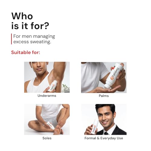 Salvia Sweatgo Clinical Strength Antiperspirant Roll-On for Men - 60ml