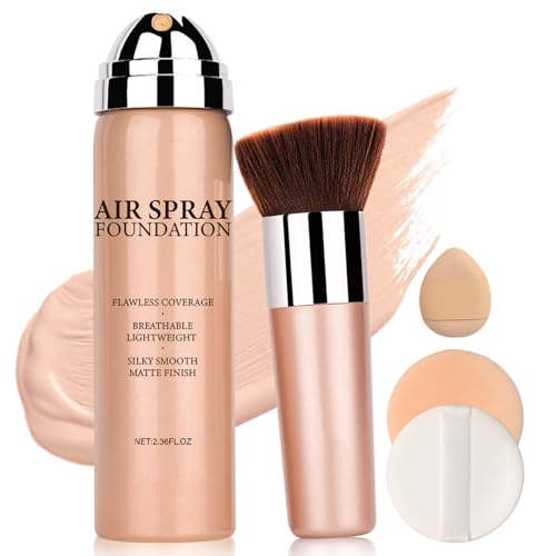 Airbrush Foundation Spray for Flawless Skin - Lightweight & Buildable Coverage