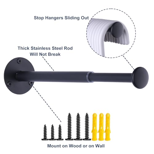 2-Pack Retractable Hanger Holder for Space-Saving Laundry Storage
