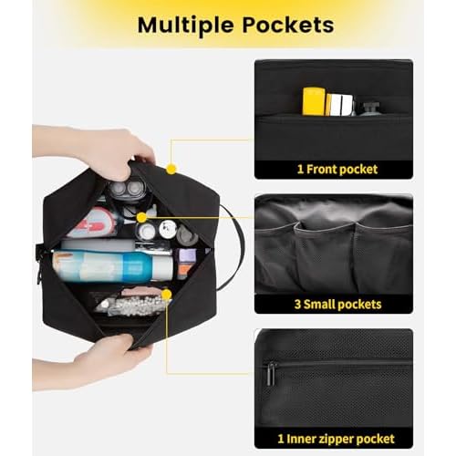 Vorspack Travel Toiletry Bag for Men - Hanging Toiletries Bag Water Resistant Travel Bag for Toiletries Accessories