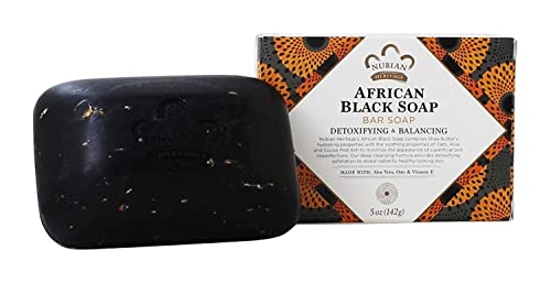 Nubian Heritage African Black Soap Bar with Shea Butter - 5 oz
