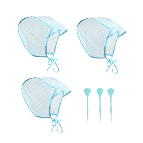 Hair Coloring Kit with Highlight Cap & Crochet Hook - 3 Pcs