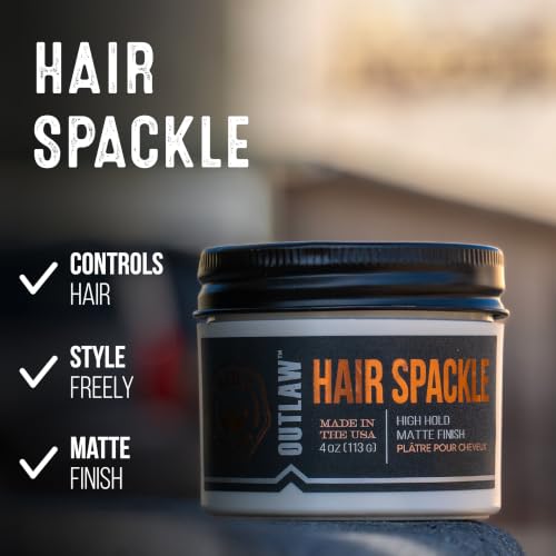 GIBS Grooming Outlaw Hair Spackle – Matte Finish Pomade & Clay Hybrid