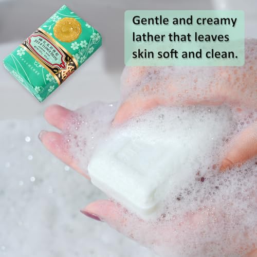 Bee & Flower Jasmine Soap Bar - Moisturizing Bath Soap, 4.4 oz (4 Pack)