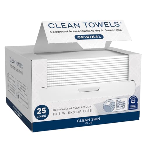 Clean Skin Club Clean Towels - 25 Disposable Face Towels