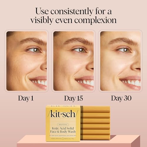 Kitsch Kojic Acid & Turmeric Soap Bar - Brightening Hydrating 4 oz