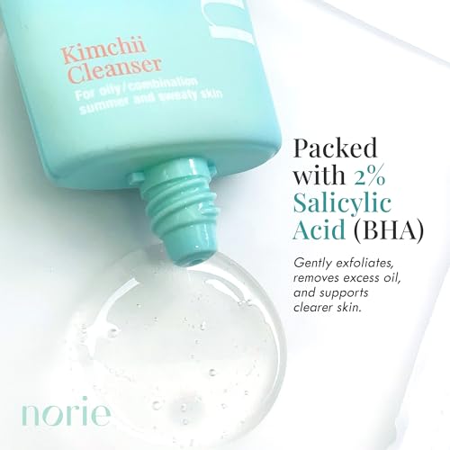 Norie Kimchii 2% Salicylic Acid Face Wash - Gentle Vegan Gel Cleanser