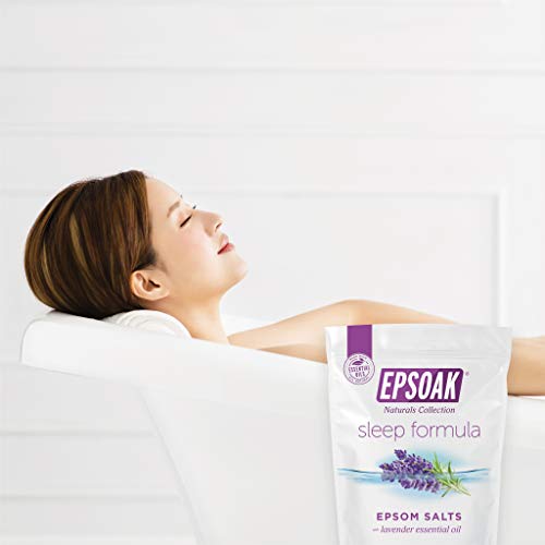Epsoak 2 lb USP Magnesium Sulfate Epsom Salt with Lavender Scent - 32 Ounce Reusable Bag, Made in USA, Cruelty-Free