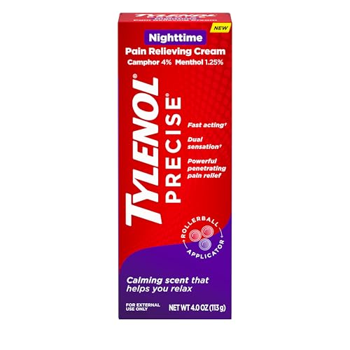 Tylenol Precise Nighttime Pain Relief Cream - 4 oz with Camphor & Menthol