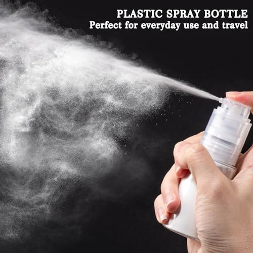 HSOMiD 2 Pack Empty Powder Spray Bottles - 120ml Applicators for Hair, Cleaning & Skin Care
