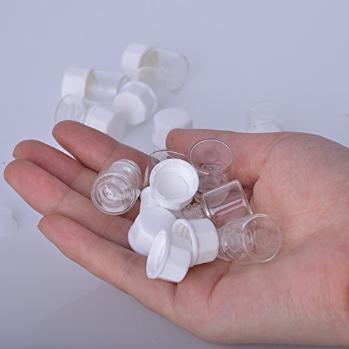 Clear 100pcs 1ml Small Glass Essential Oil Sample Bottles