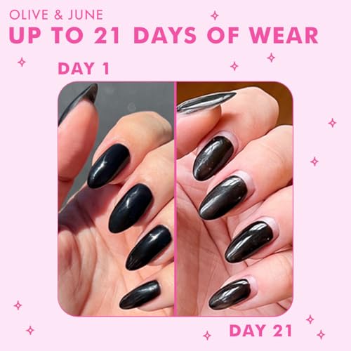 Olive & June Gel Nail Polish Base Coat - HEMA-Free, 21 Days Wear