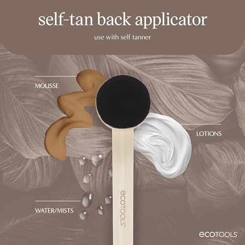 EcoTools Good Tan Self-Tan Back Applicator - Streak-Free Tanning Brush