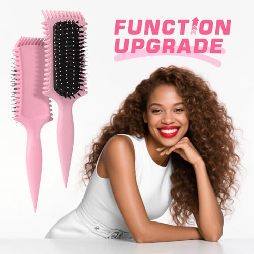 Candy Brush Pink Curl Defining Hair Brush for All Hair Types