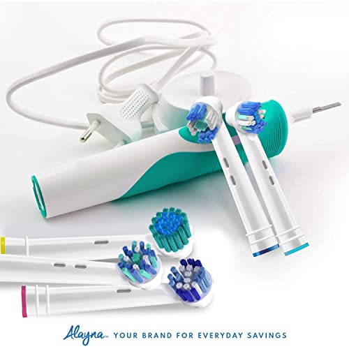 Alayna Assorted Oral-B Replacement Brush Heads Pack of 20 - Compatible with Electric Toothbrushes