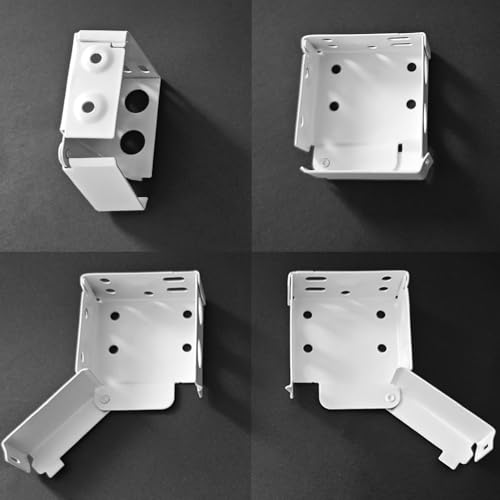 Metal Window Blind Brackets - 4 Pack 2-Inch White Holders