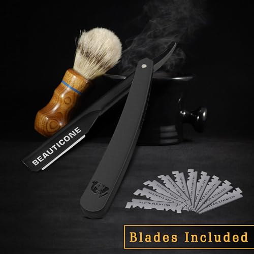 Beauticone Straight Razor Kit for Men - Professional Barber Blade