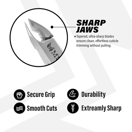 MUSI Stainless Steel Cuticle Nipper - Precision Nail Cutter for Manicure & Pedicure
