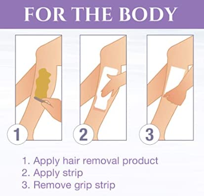 Satin Smooth EZ Grip Facial Wax Strips - Non-Woven Hair Removal, 200 Count