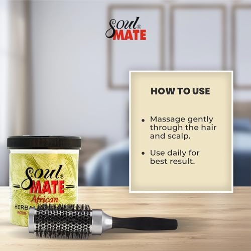 Soulmate African Herbal Hair Growth Cream - Moisturizing Scalp Treatment