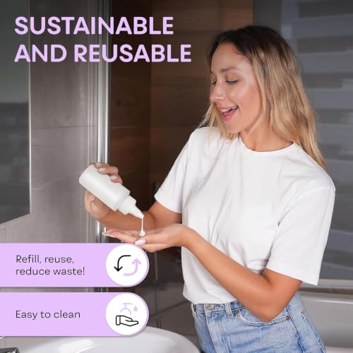 2 oz Refillable Plastic Squeeze Bottles with Twist Top - Multi-Purpose, Leak-Proof, BPA-Free (Pack of 3)