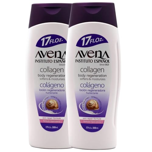 Avena Collagen Body Lotion - Firming & Moisturizing, 2-Pack (17 FL Oz Each)