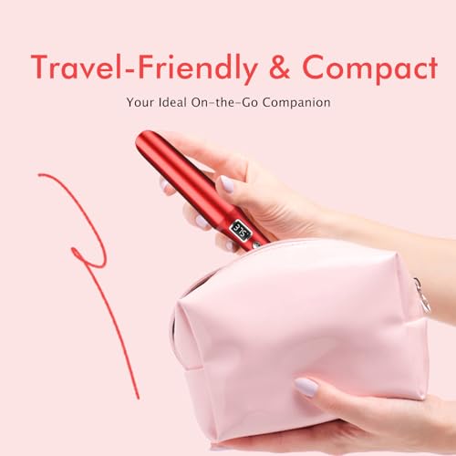PRITECH 2-in-1 Hair Straightener and Curler - Red, Titanium & Ceramic