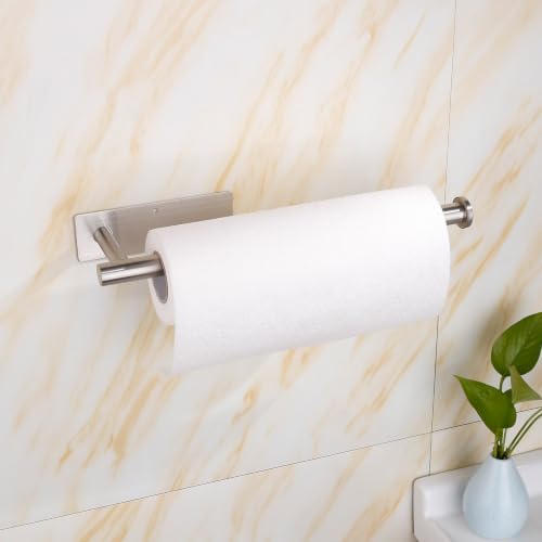Eolax Under Cabinet Paper Towel Holder - Stainless Steel, Wall Mount