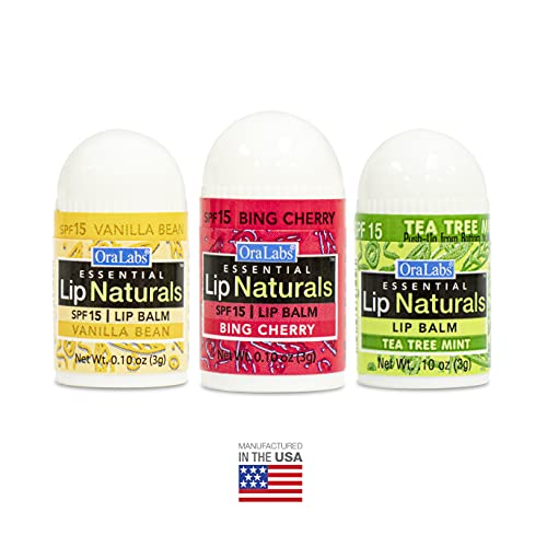 Lip Naturals Mini Lip Balms with SPF 15 - 12 Count Assorted Flavors