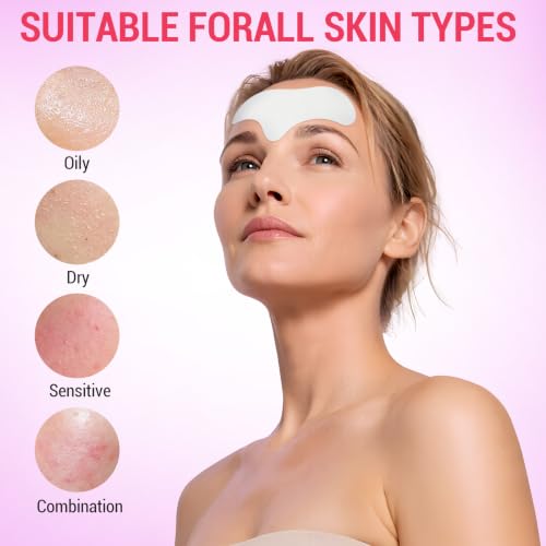 Witwar Forehead Wrinkle Patches – Collagen & Hyaluronic Acid, 16 Pack