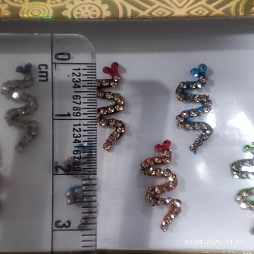 Multicolored Indian Bindi Set for Women - Bridal, Party, Traditional Face Jewels