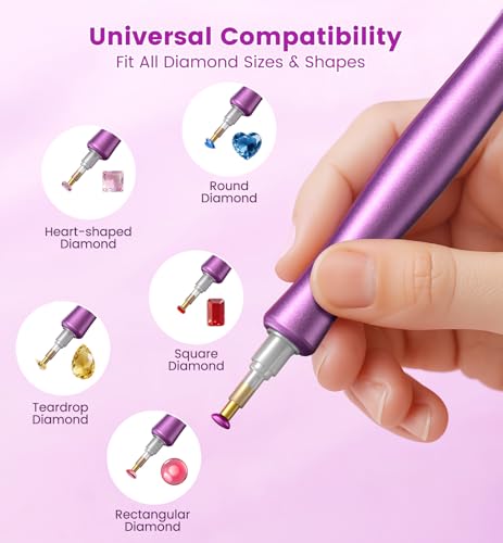 WOLIOS Electric Diamond Painting Pen - Vacuum Art Tool for Easy Crafting