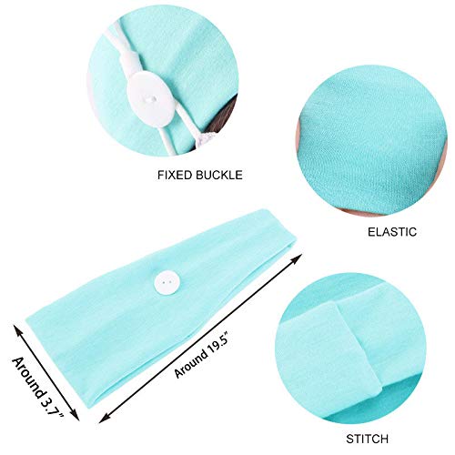CÉLLOT 12 Pack Wide Stretchy Headbands for Women - Soft Yoga Hair Wraps