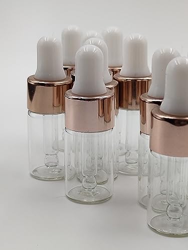15-Pack Glass Dropper Bottles for Essential Oils & Liquids - 3ml