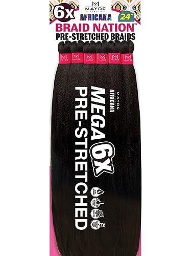 Mayde Beauty Braid Nation Pre-Stretched Synthetic Braiding Hair 24" - #4