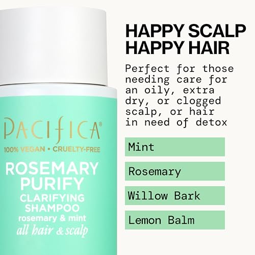 Pacifica Rosemary Purify Clarifying Shampoo - 12 Fl Oz (Pack of 2)