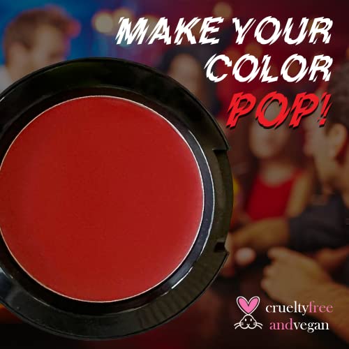 Manic Panic Vampire's Kiss Red Face & Body Paint - Full Coverage Cream Makeup for Halloween & Cosplay