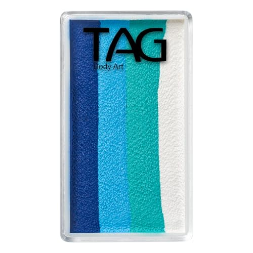 TAG Body Art 1-Stroke Split Cake Face and Body Paint - Ocean, 30g