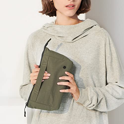 Large Travel Makeup Bag - Women's Cosmetic Organizer Pouch with Multiple Compartments