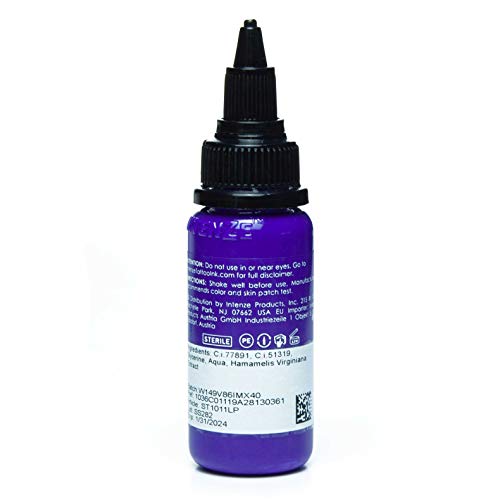 Intenze Light Purple Tattoo Ink 1 oz - Professional Vegan Color for Lining & Shading