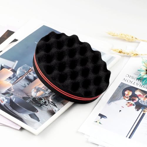 Double-Sided Hair Twist Sponge for Curls, Coils & Waves